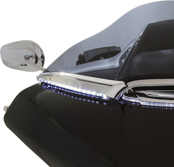 Horizon Led Lighted Windshield Trim Chrome, 4, nordicamoto.ro