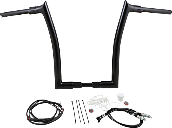 1-1/2(r) Ez Install Pointed Top Handlebar Kit Black, 3, nordicamoto.ro