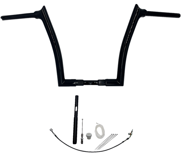 1-1/2(r) Ez Install Pointed Top Handlebar Kit Silver, 1, nordicamoto.ro