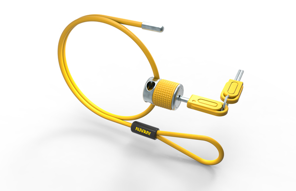 Multifunction Cable Lock Yellow, 1, nordicamoto.ro