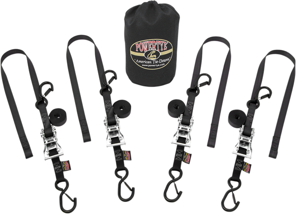 Classic Trailer Tie-down Kit Black, 1, nordicamoto.ro