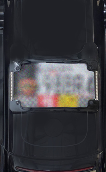 Plug & Play Led Radius License Plate Frame Black, 3, nordicamoto.ro
