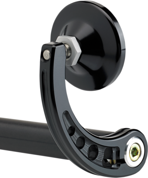 Bar End Mirror Anodized Black, 1, nordicamoto.ro