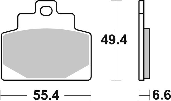 Hf Street Ceramic Organic Brake Pads, 1, nordicamoto.ro
