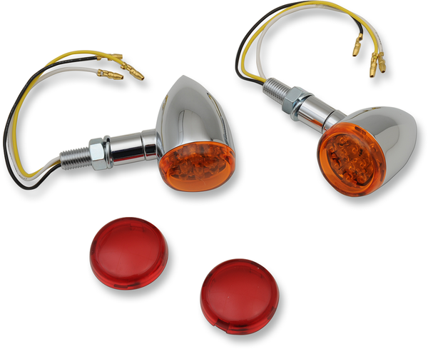 Led Mini Deuce Marker Lights Chrome, 1, nordicamoto.ro