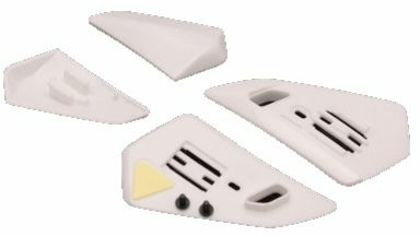 SHOEI QWE/RJPL fehér sisak felső szellőző kiegészítő, 1, nordicamoto.ro