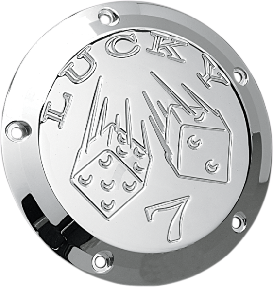 Chrome Billet Derby Cover Chrome, 1, nordicamoto.ro