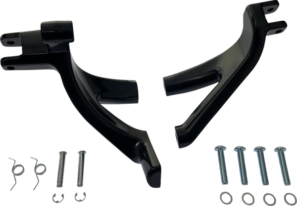 Floorboard To Footpeg Conversion Mount Black, 1, nordicamoto.ro