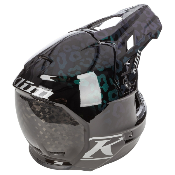 Klim F3 Carbon ECE Unruly fekete–fehér motoros sisak, 34, nordicamoto.ro