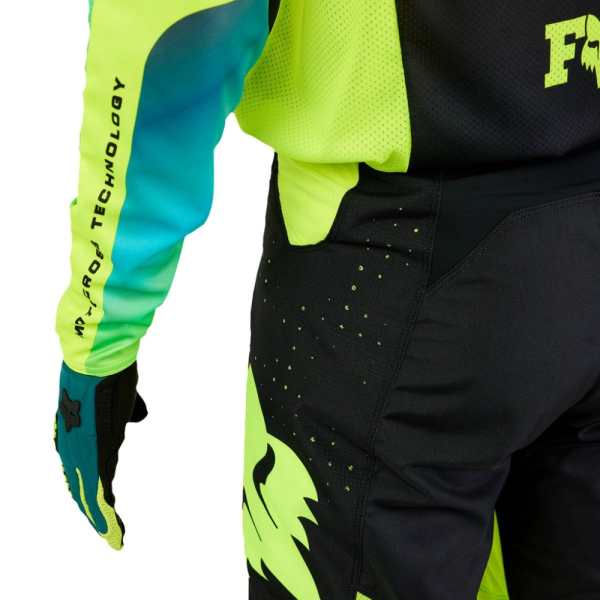 Pantaloni Moto Fox 360 Streak Negru/Galben 38, 5, nordicamoto.ro