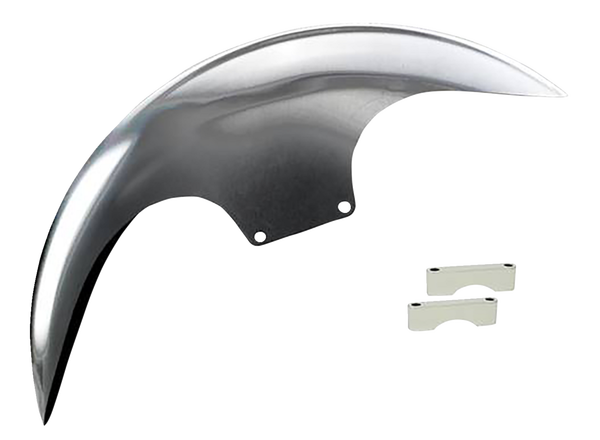 Cafe Front Fender For 21(r) Wheel Silver, 2, nordicamoto.ro