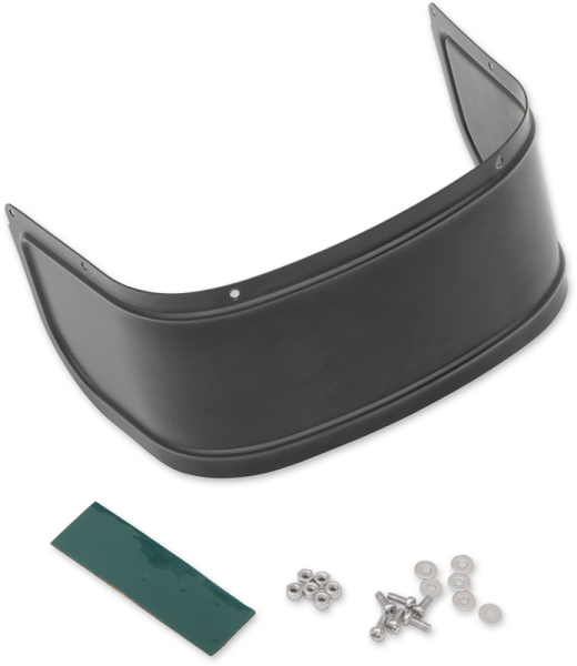 Chrome Plated Steel Front Fender Skirt Black, 1, nordicamoto.ro