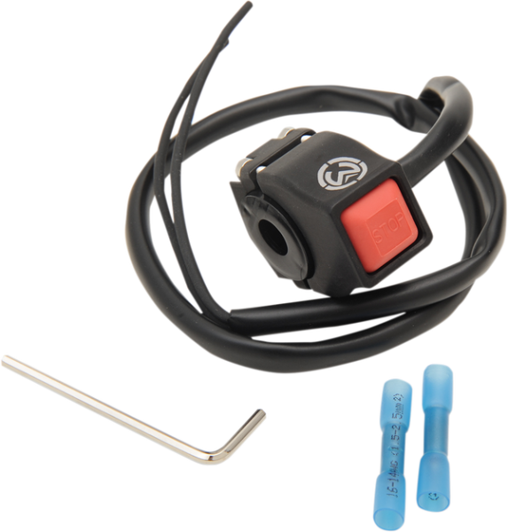 Billet Kill Switch Black, Red, 1, nordicamoto.ro