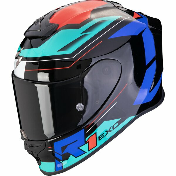 Casca integrala sport SCORPION EXO-R1 EVO AIR BLAZE Negru/Albastru/Rosu S, 1, nordicamoto.ro