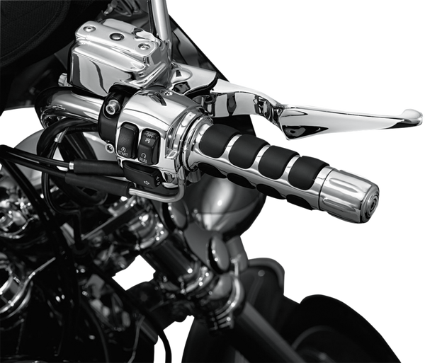 Mechanical Cruise Assist Handlebar End Weight Silver, 1, nordicamoto.ro