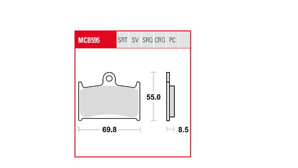 Trq Brake Pad Sintered Race, 2, nordicamoto.ro