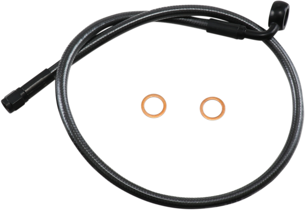 Alternative Length Designer Series Dot Abs-specific Upper Brake Line Kit Black, Black Pearl, 1, nordicamoto.ro