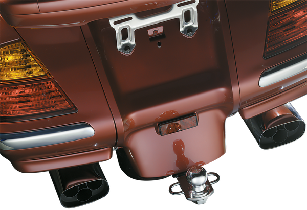 Bolt-on Trailer Hitch With Ball Chrome, 1, nordicamoto.ro