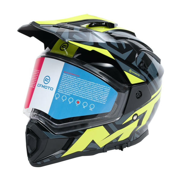 CFMOTO ATV-sisak, fekete/zöld, 8, nordicamoto.ro
