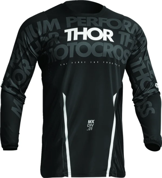 Tricou Thor Pulse Mono Black/White S, 1, nordicamoto.ro