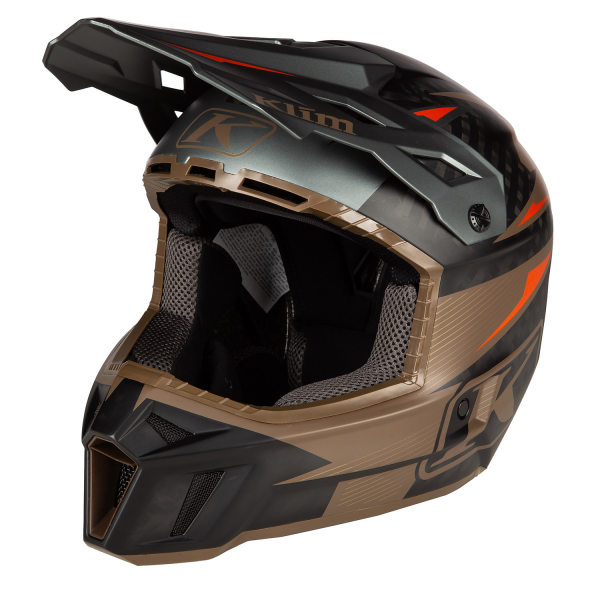 Casca Klim F3 Carbon Pro Off-Road ECE STRIKER REDROCK, 17, nordicamoto.ro