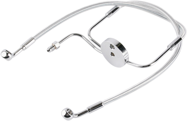 Designer Series Dot Front Lower Brake Line Kit Chrome, Sterling Chromite® Ii, 1, nordicamoto.ro