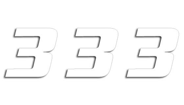 One Series Numbers White, 1, nordicamoto.ro
