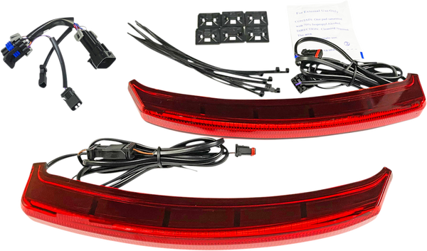 Led Saddle Bag Lights Red, 2, nordicamoto.ro