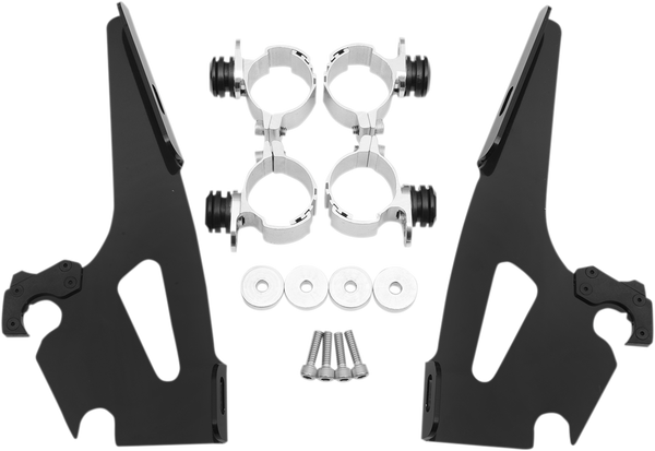 Fats/slim Windshield Trigger-lock Complete Mount Kit Black, 1, nordicamoto.ro
