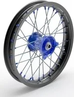 Elite Mx-en kerékpárfelni, ezüst küllők, fekete, kék, ezüst, 1, nordicamoto.ro