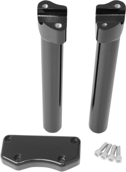 Handlebar Riser & Top Clamp Kit Black, 1, nordicamoto.ro