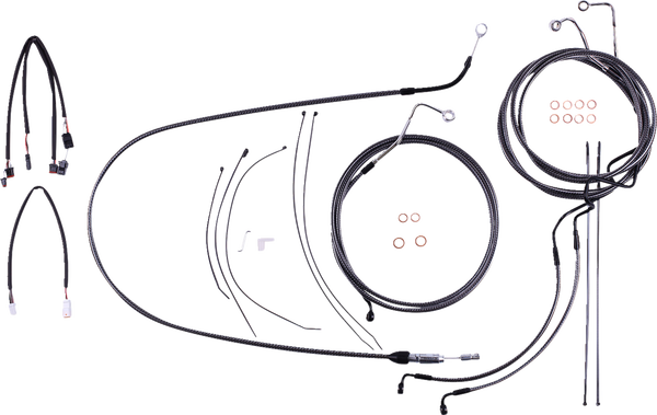 Karbonfibr Designer Handlebar Installation Kit Silver, 2, nordicamoto.ro