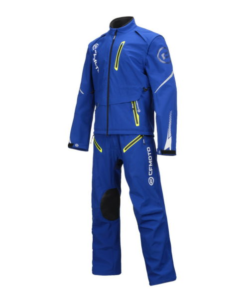 CFMOTO RALLY textil motoros ruhakészlet – kabát + nadrág, kék / sárga, 12, nordicamoto.ro