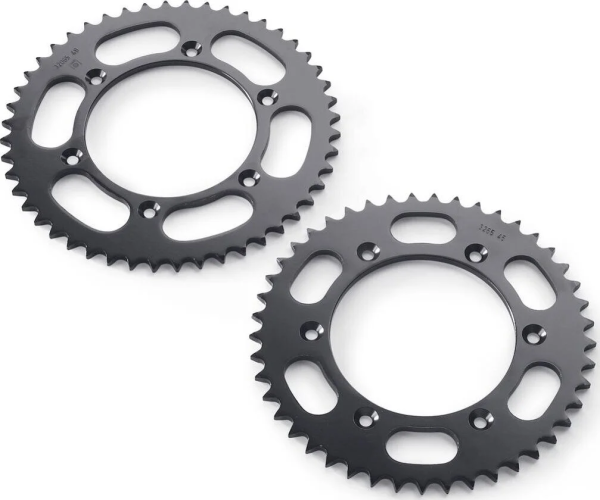KTM acél hátsó lánckerék, 42–52 fog – fekete, 50 fog, 1, nordicamoto.ro