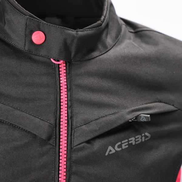 Acerbis Ce X-mat 2.0 női kabát, fekete/rózsaszín, XL, 10, nordicamoto.ro
