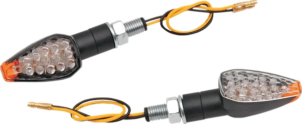 Led Ultra Mini Stem-mount Marker Lights Black, 1, nordicamoto.ro