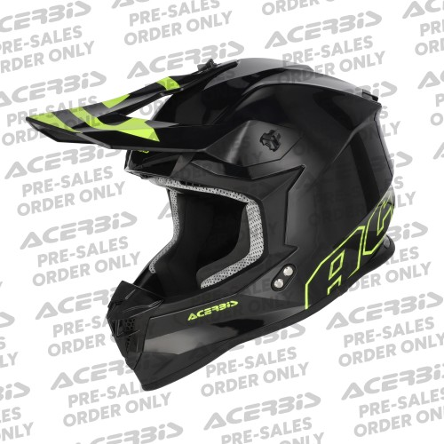 Acerbis Linear 22-06 egyszínű fekete/fluo sárga S méretű sisak, 1, nordicamoto.ro