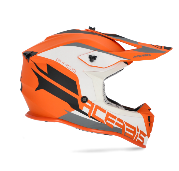Casca Acerbis Linear Orange/White, 5, nordicamoto.ro