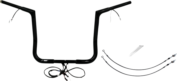 Plug & Play Ez Install 1-1/4(r) Flat Top Handlebar Kit Black, 1, nordicamoto.ro