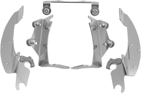 Fats/slim Windshield Trigger-lock Complete Mount Kit Polished, 1, nordicamoto.ro