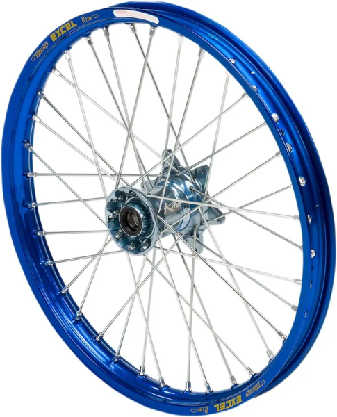 Elite Mx-en felni, ezüst és kék küllők, ezüst, 1, nordicamoto.ro