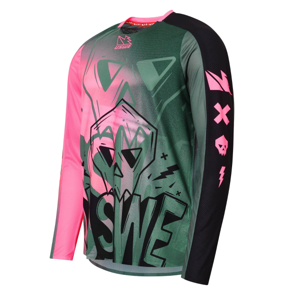Tricou USWE Kalk Cartoon Off-Road Pink, 1, nordicamoto.ro