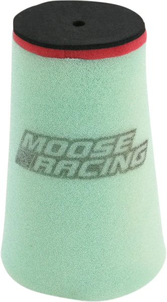 MOOSE RACING precíziós, előolajozott légszűrő – fekete, zöld, piros, 1, nordicamoto.ro