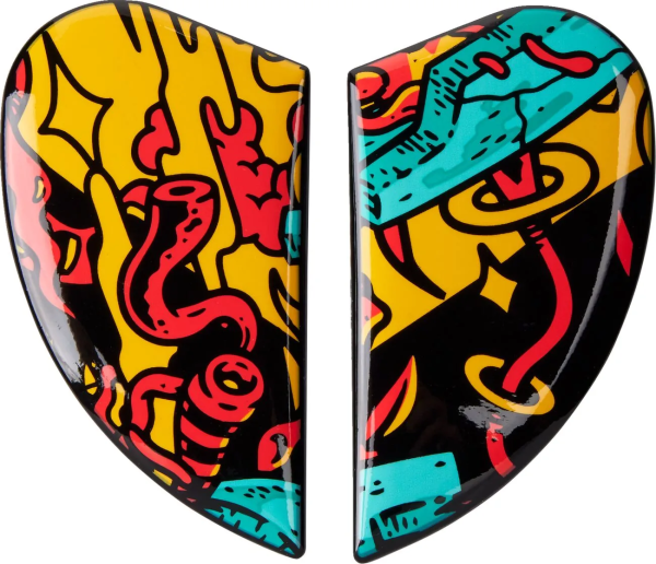 Airform Helmet Side Plates Black, Blue, Red, Yellow  ONE SIZE, 1, nordicamoto.ro