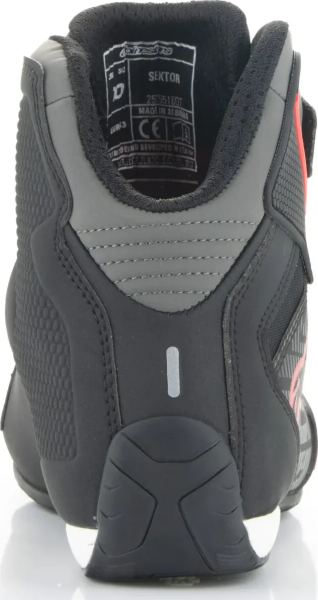 Alpinestars Sektor csizma, fekete/szürke/piros, 45-ös méret, 8, nordicamoto.ro