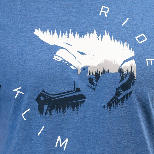 Tricou Klim Ride Tri-blend Heathered Charcoal - Monument, 3, nordicamoto.ro