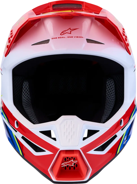 Alpinestars SM3 Falcon sisak, piros/fehér/kék, M-es méret, 4, nordicamoto.ro