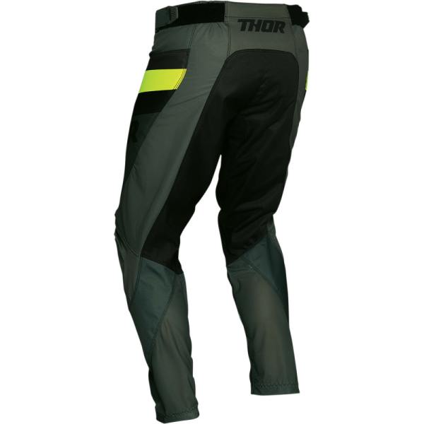 Thor Pulse Racer nadrág, Army Green/Acid színben, 2, nordicamoto.ro