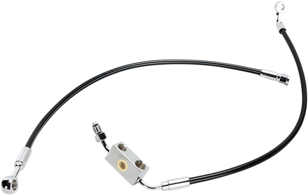 Extreme Response Front Dot Brake Line Kit For Abs Black, Chrome Oversize [+203 mm (8'')], 1, nordicamoto.ro