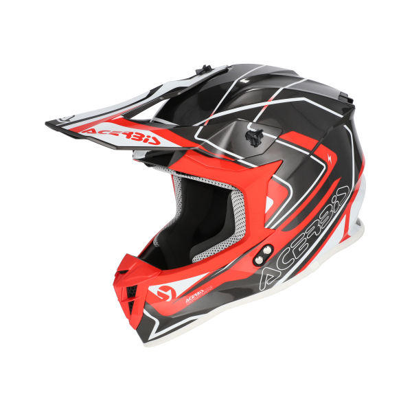 Acerbis Linear 22-06 sisak, szürke/piros, S-es méret, 1, nordicamoto.ro
